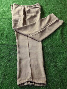 Lauren Ralph Lauren Khaki Straight Leg Lightweight Pants with Ankle Ties Size 6